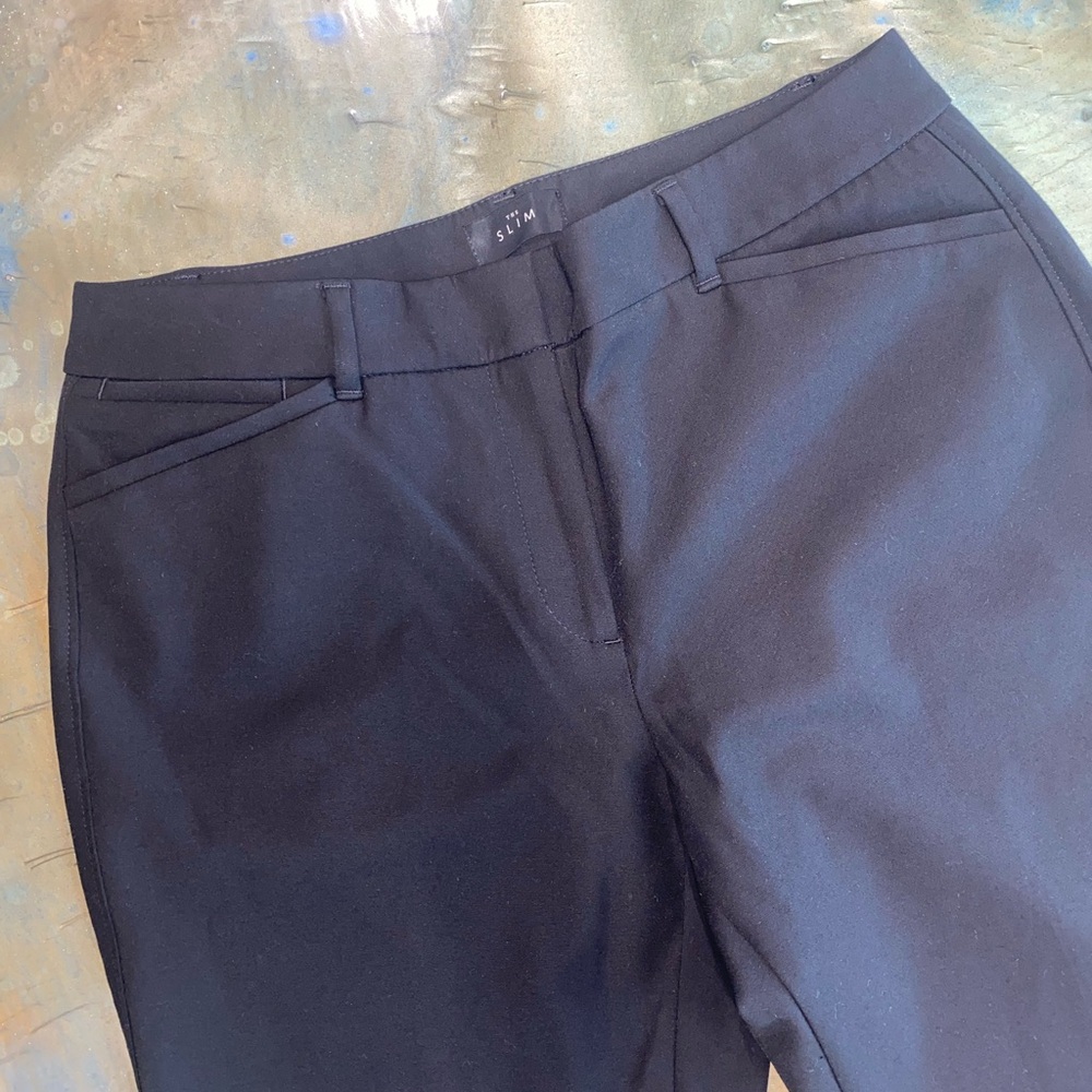 White House Black Market Women’s Black Wide Leg dress pants